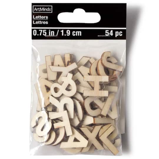3/4" Wood Block Letters by ArtMinds™